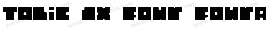 talic JX Four FourAdjust字体转换